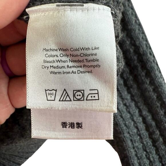 Eddie Bauer Mens Fisherman Sweater XL Pull Over Cable Knit Blue Fishermancore - Picture 4 of 7